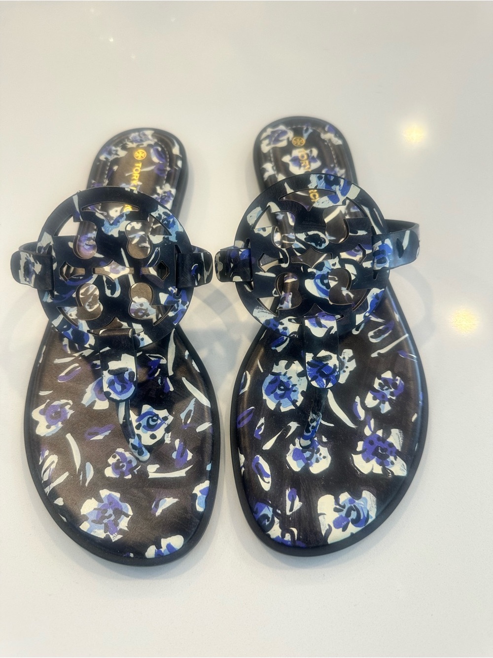 Tory Burch Floral Miller Thong Sandal